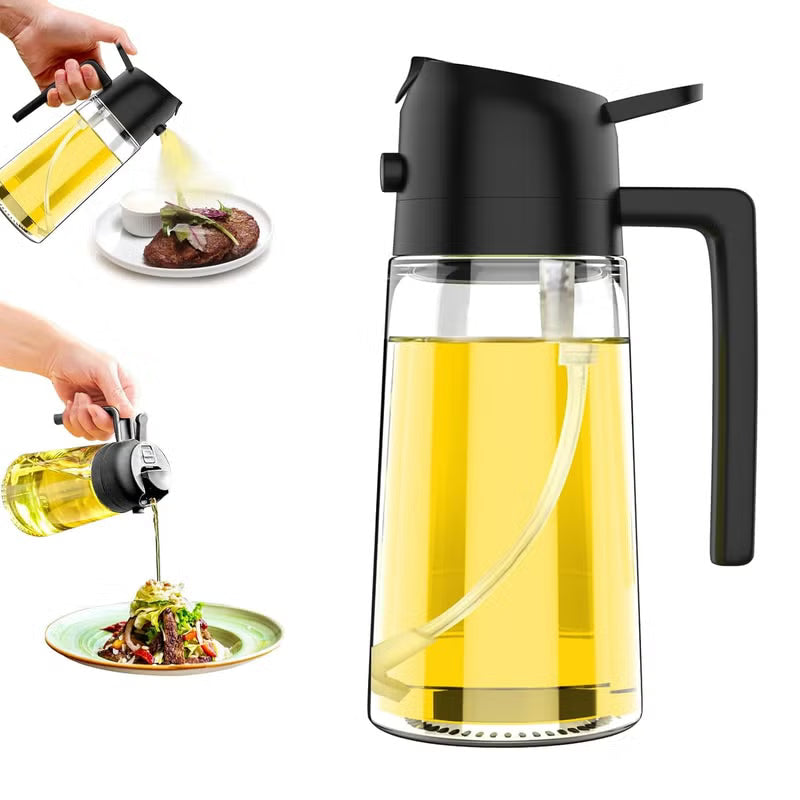 2-in-1 Oil Sprayer & Pourer Bottle
