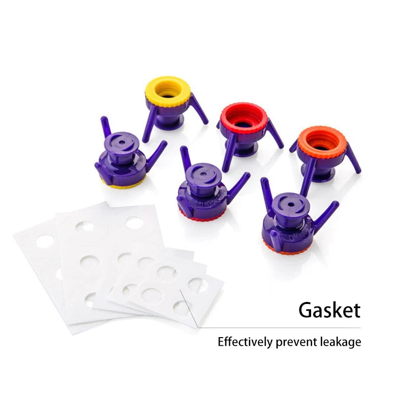 Inverted Bottle Cap 3-Pack – Leakproof Refill Caps for Kitchen & Bathroom Bottles