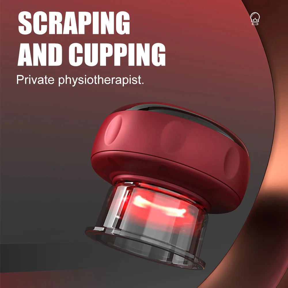 12-Gear Electric Cupping Massager with Vacuum Suction Cups