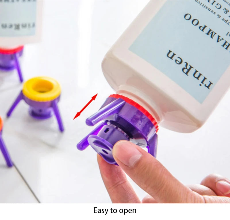 Inverted Bottle Cap 3-Pack – Leakproof Refill Caps for Kitchen & Bathroom Bottles