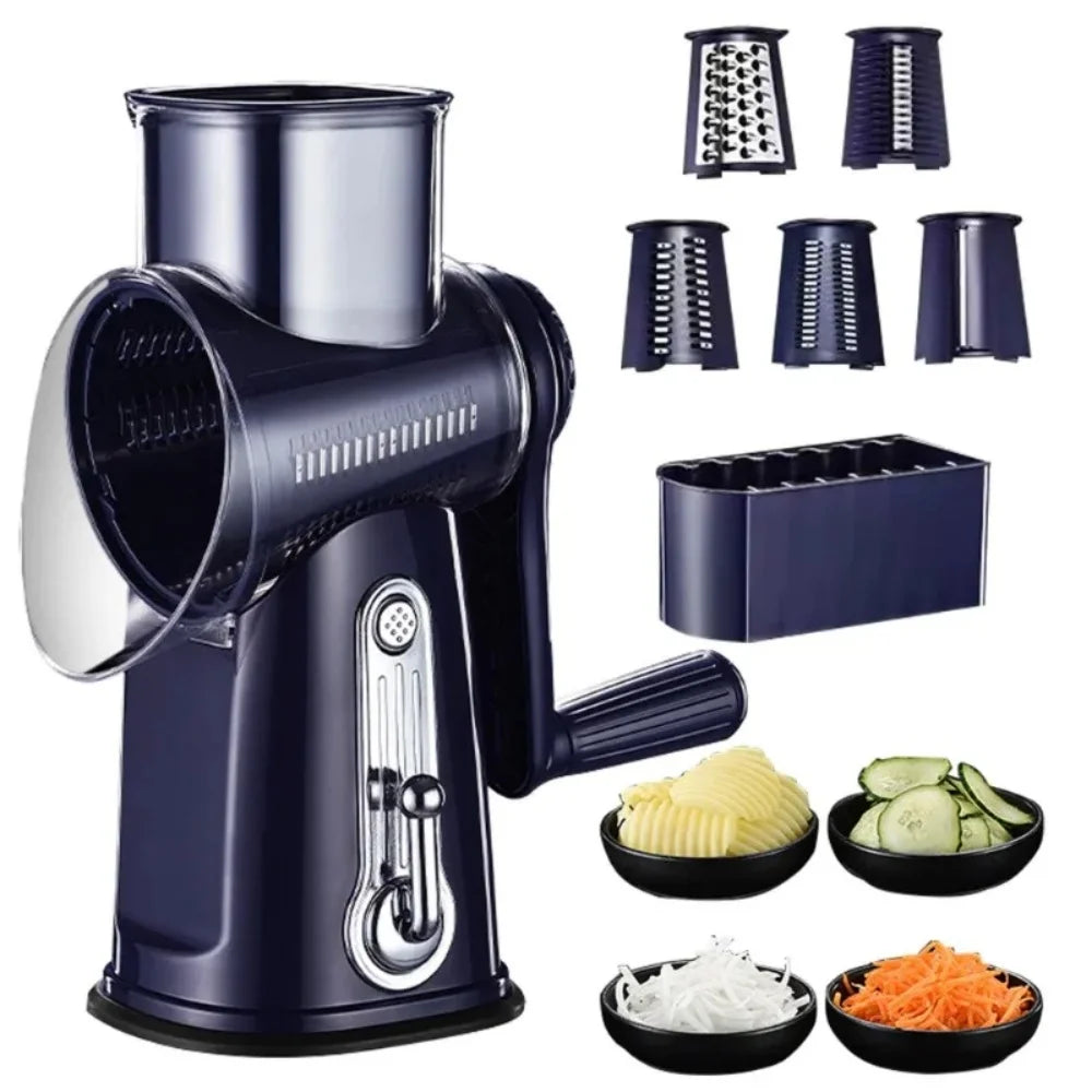 5-in-1 Rotary Kitchen Slicer