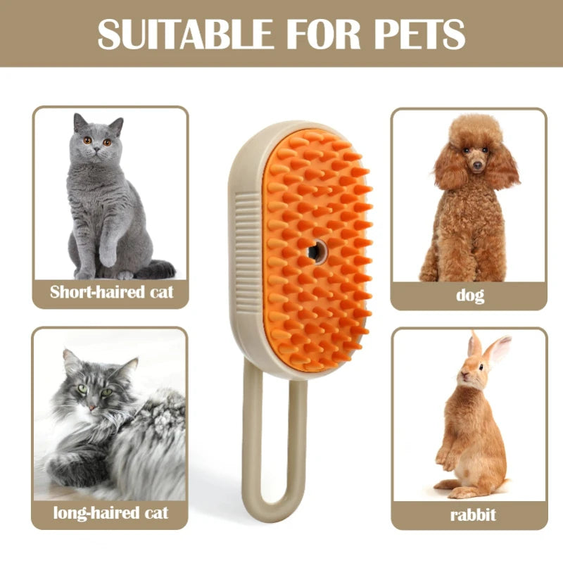3-in-1 Steam Brush for Pets