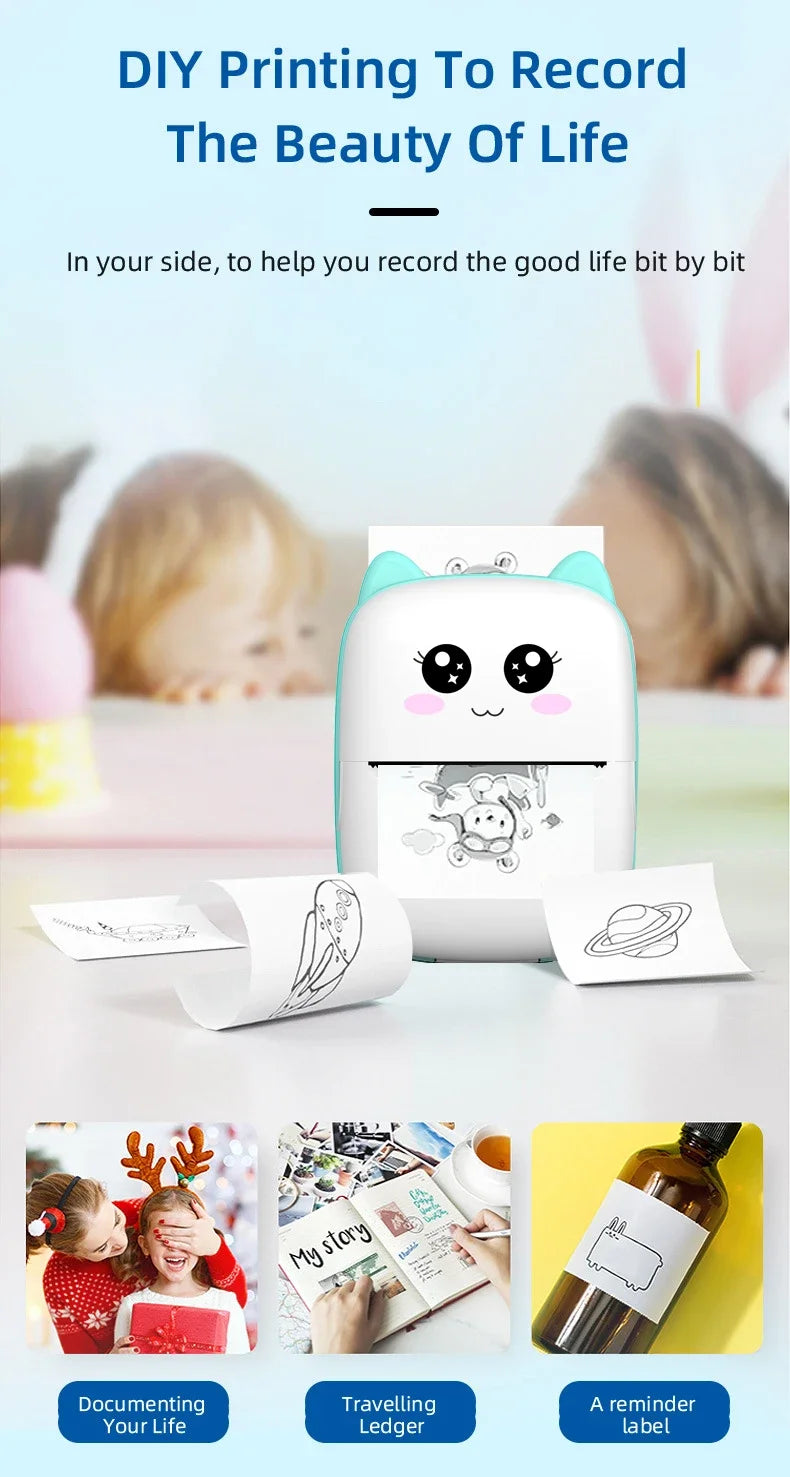 Mini Portable Thermal Printer for Android/iOS