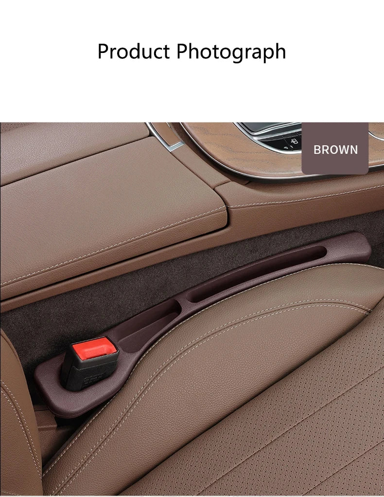 2-Piece Universal Car Seat Gap Filler Organizer