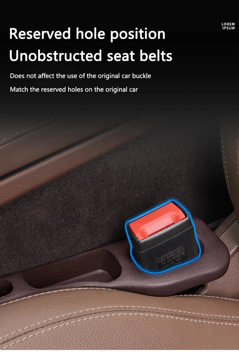 2-Piece Universal Car Seat Gap Filler Organizer