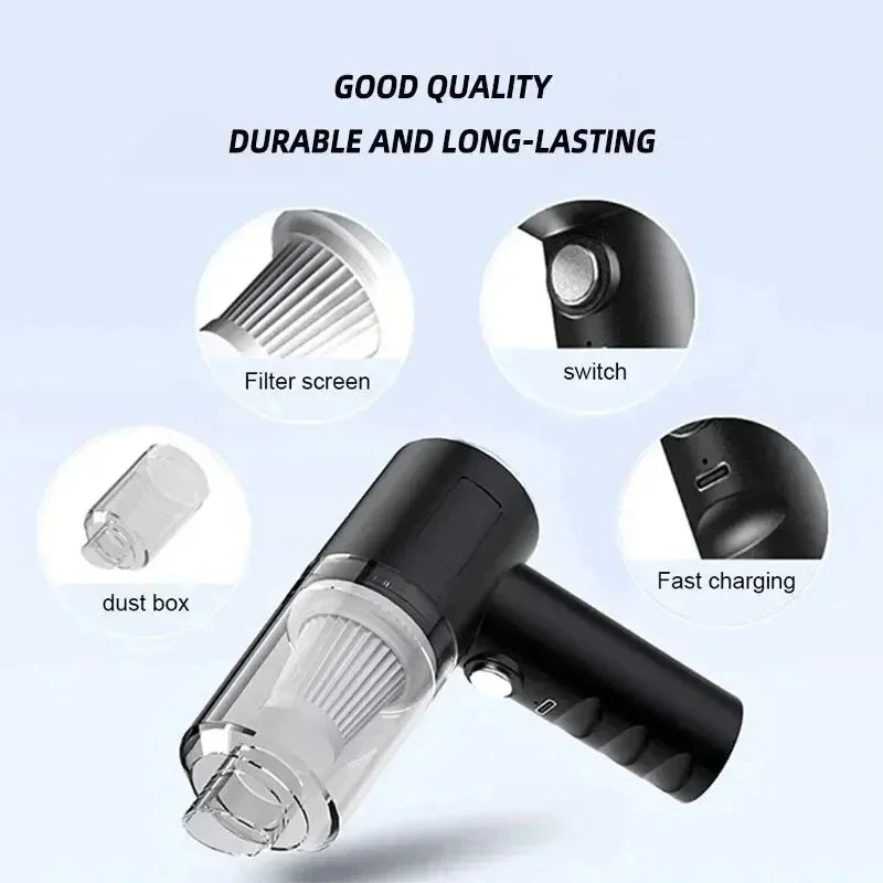 Portable 2-in-1 Wireless Vacuum Cleaner