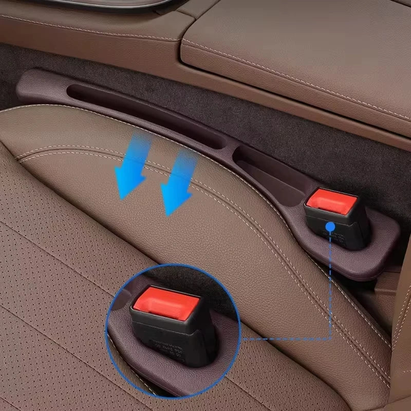 2-Piece Universal Car Seat Gap Filler Organizer