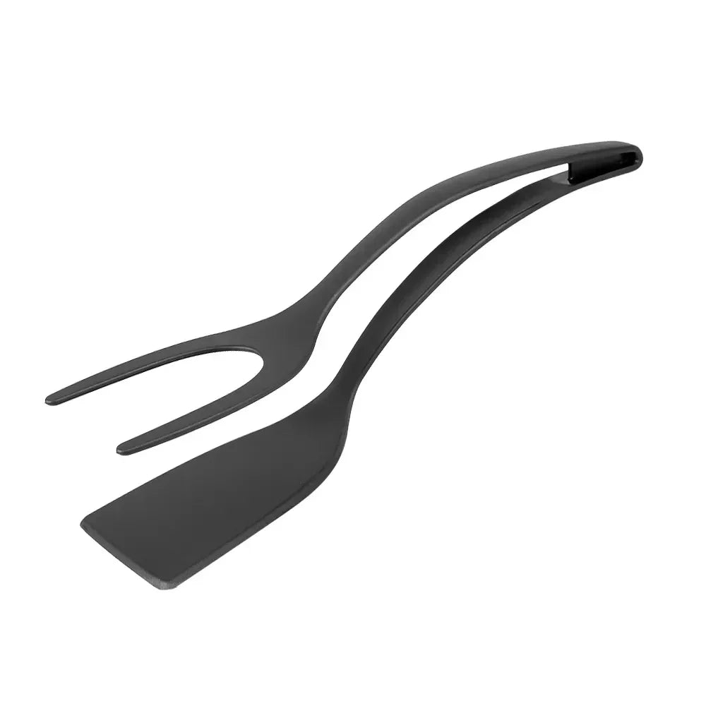 2-in-1 Spatula & Tongs | Silicone, Non-Stick Safe