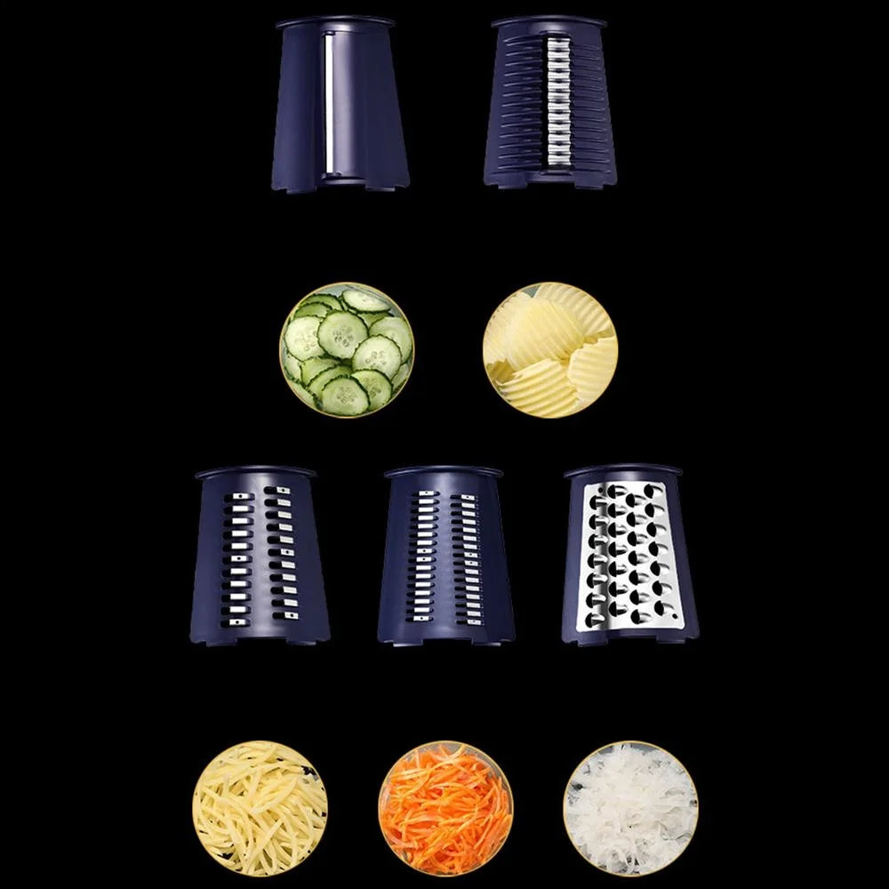 5-in-1 Rotary Kitchen Slicer