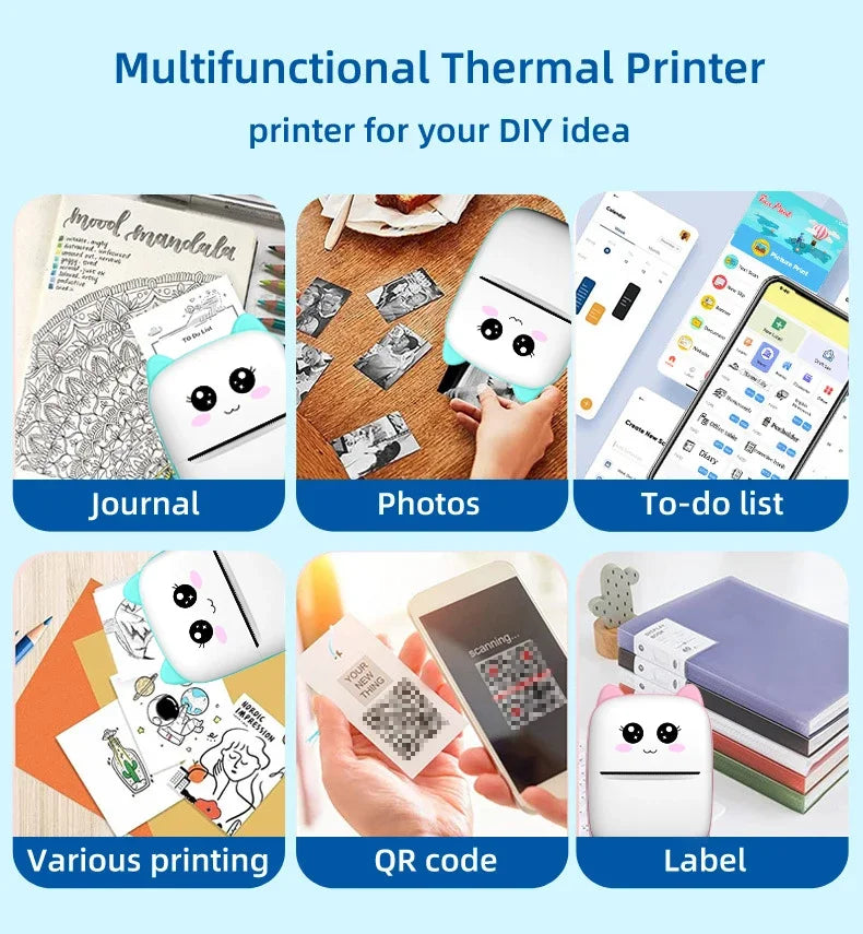 Mini Portable Thermal Printer for Android/iOS