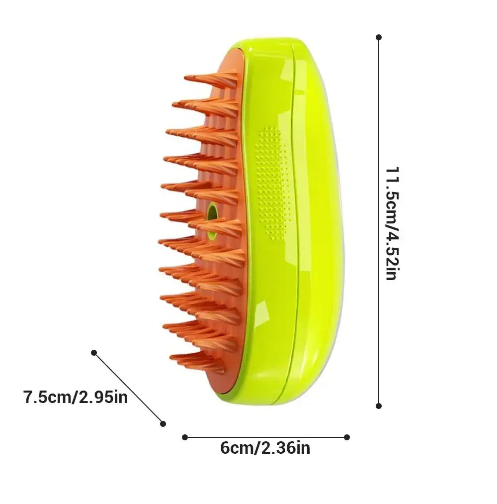 Grooming & Cleaning 3-in-1 Steam Brush for Pets