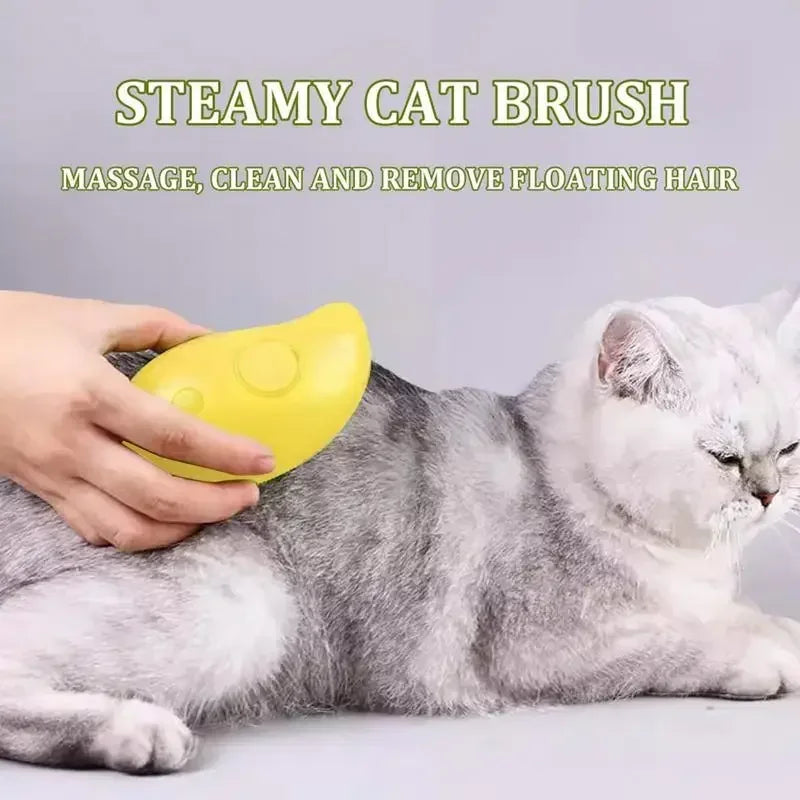 Grooming & Cleaning 3-in-1 Steam Brush for Pets