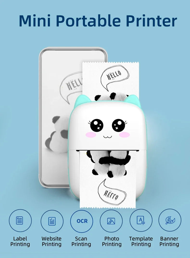 Mini Portable Thermal Printer for Android/iOS