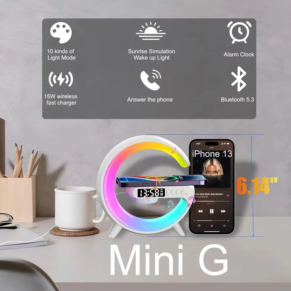 Multifunction 4-in-1 Wireless Charging Lamp