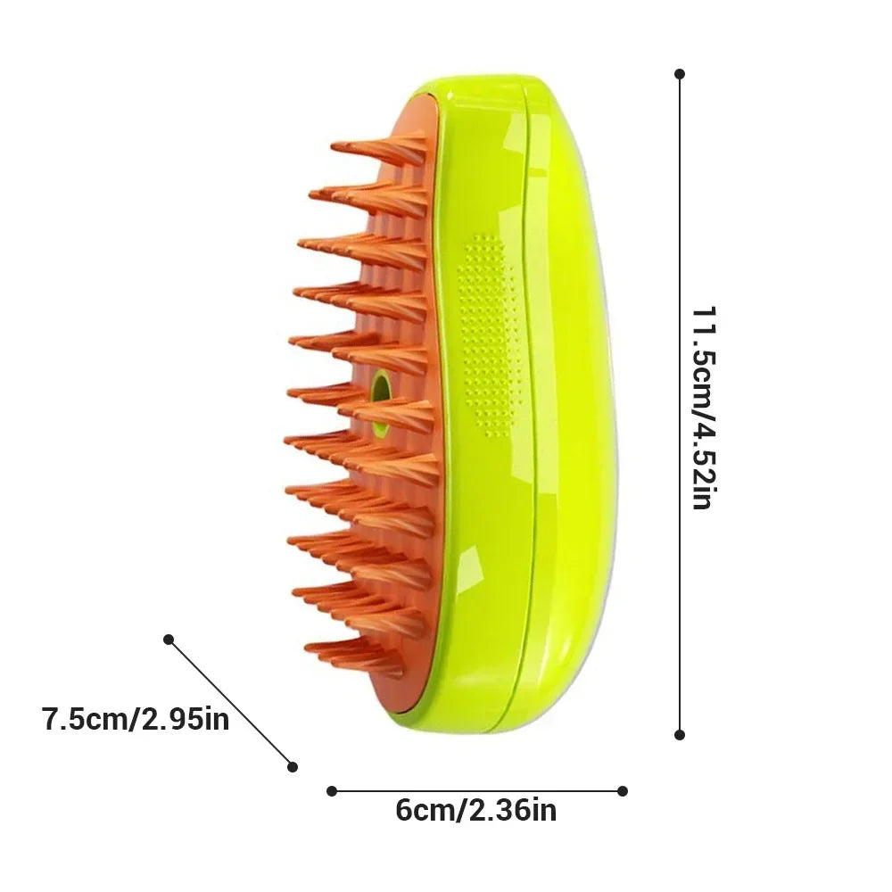 Grooming & Cleaning 3-in-1 Steam Brush for Pets