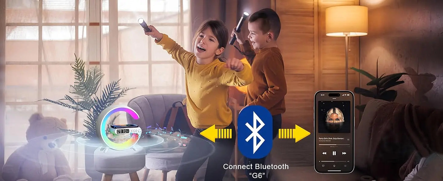 Multifunction 4-in-1 Wireless Charging Lamp