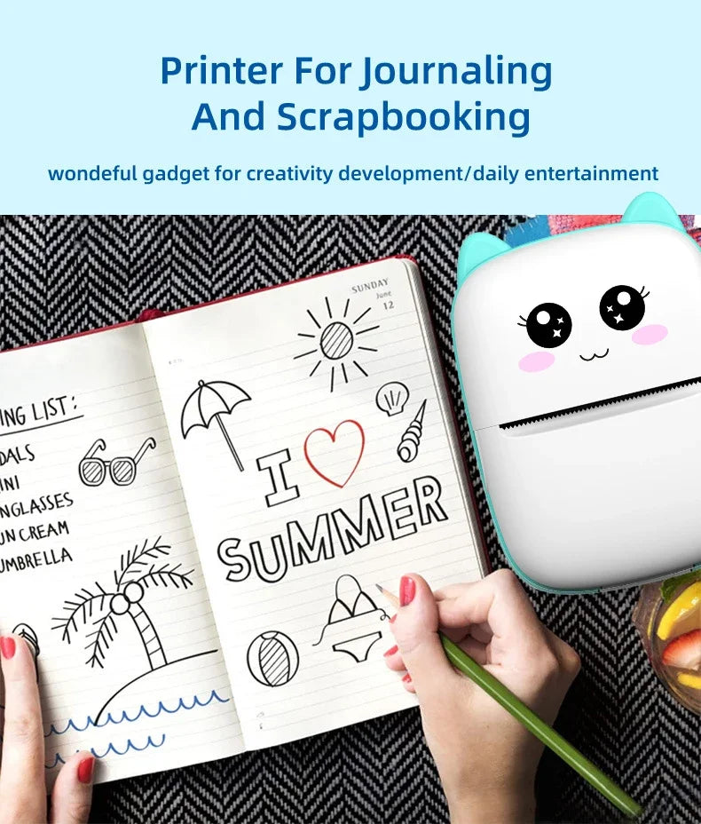 Mini Portable Thermal Printer for Android/iOS