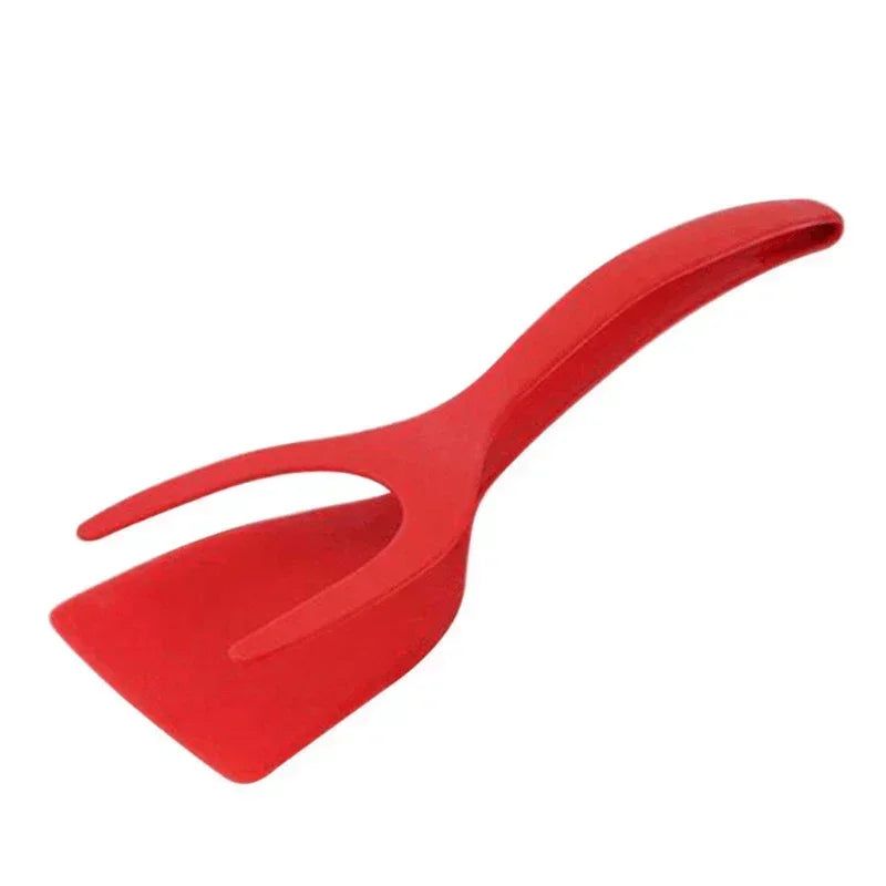 2-in-1 Spatula & Tongs | Silicone, Non-Stick Safe
