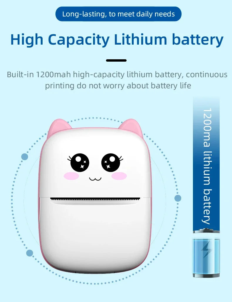 Mini Portable Thermal Printer for Android/iOS