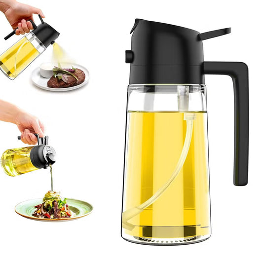 2-in-1 Oil Sprayer & Pourer Bottle