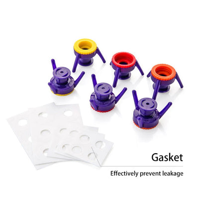 Inverted Bottle Cap 3-Pack – Leakproof Refill Caps for Kitchen & Bathroom Bottles