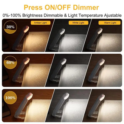 Clip Book Light — Clip-On, Rechargeable Reading Light