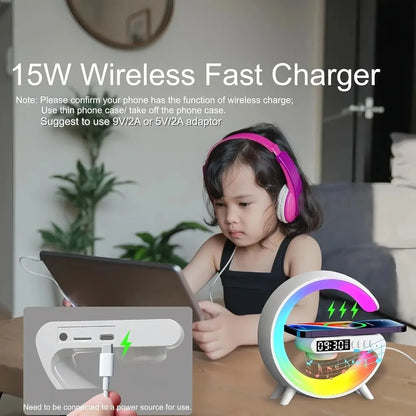 Multifunction 4-in-1 Wireless Charging Lamp