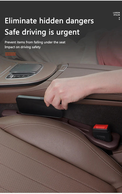 2-Piece Universal Car Seat Gap Filler Organizer